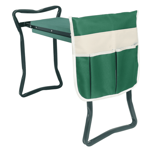 Wadoy Folding Garden Kneeler Bench Heavy Duty Kneeling Soft Eva Pad Seat with Stool Pouch(Green)