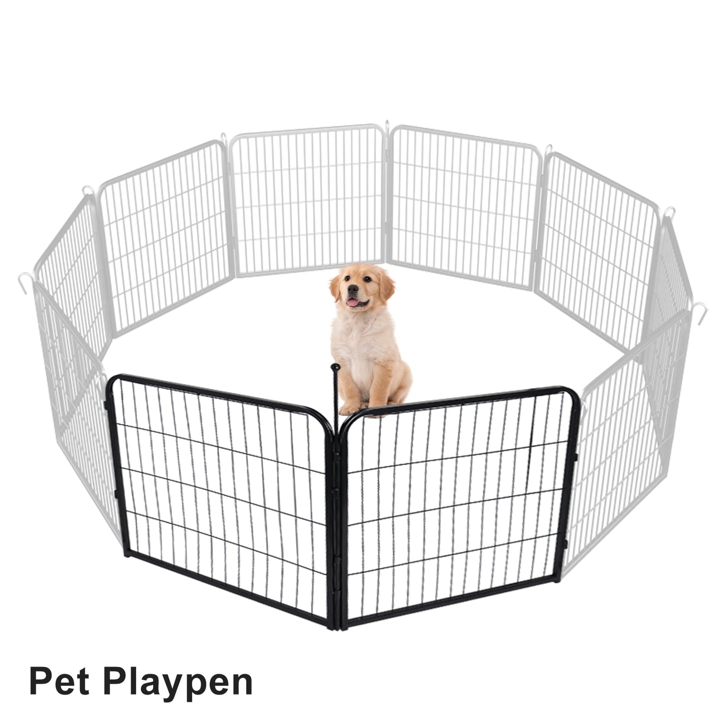 Foldable Metal Exercised Dog Pet Playpen Fence Barrier