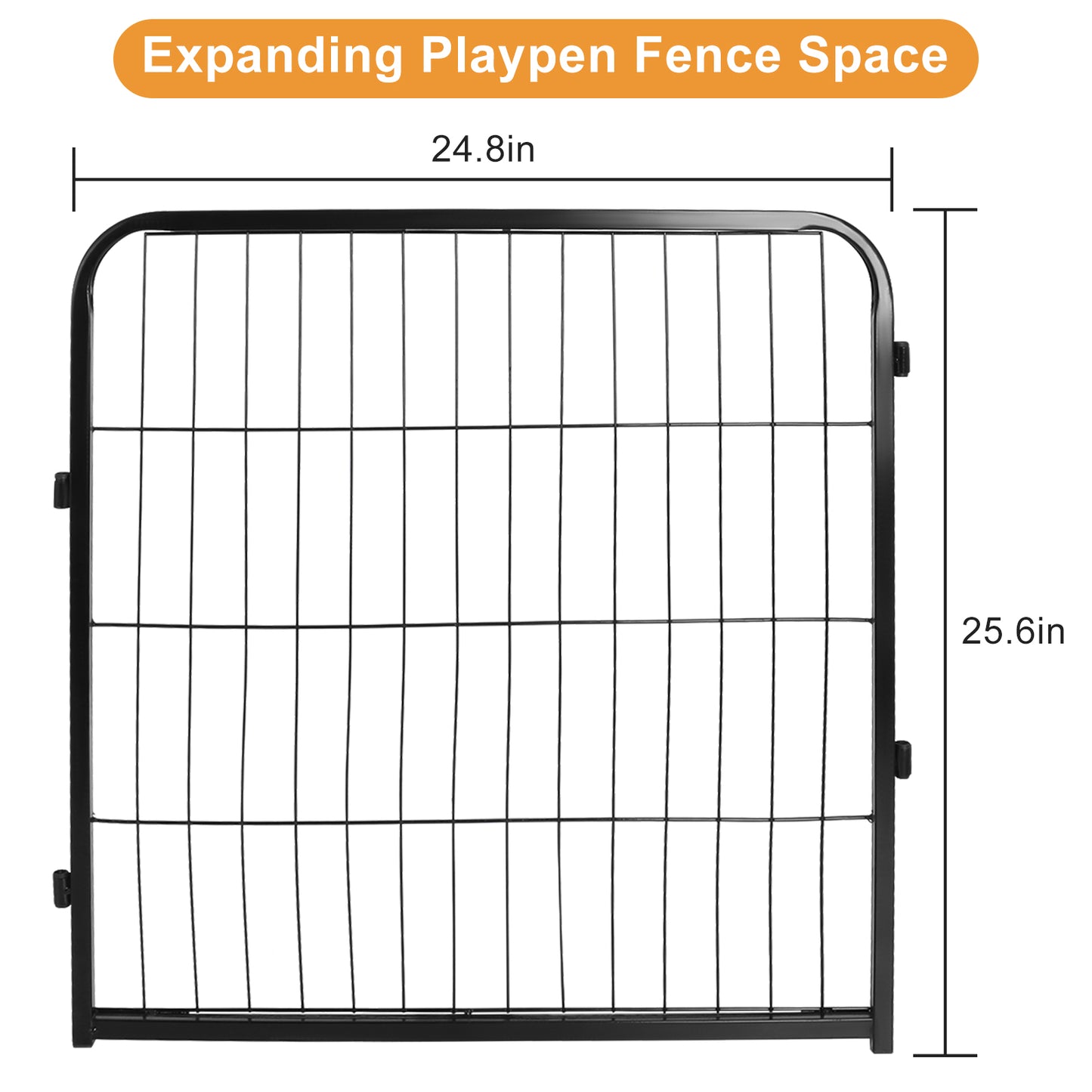 Foldable Metal Exercised Dog Pet Playpen Fence Barrier