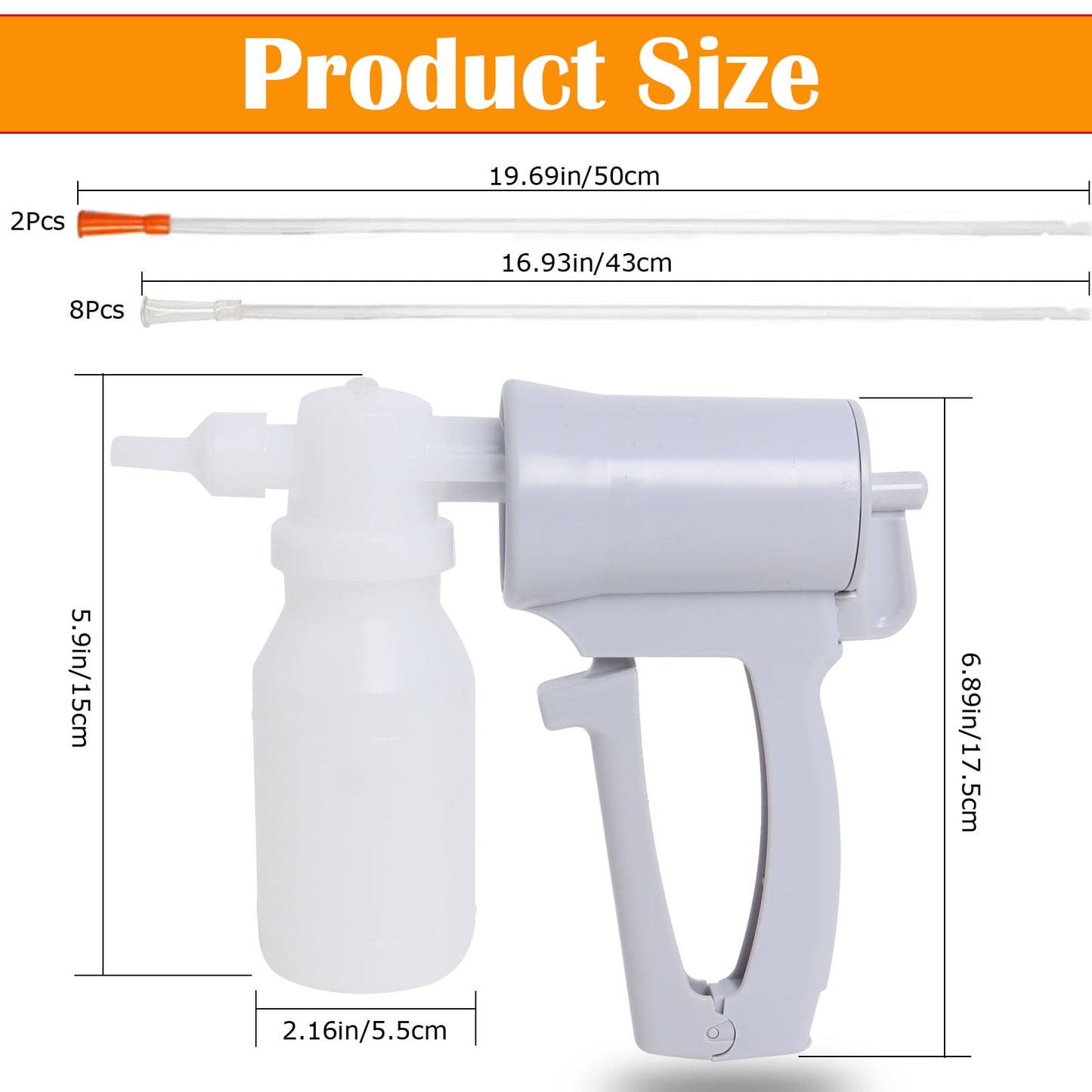 Manual Suction Machine Portable,Vacuum Device Hand Help Suction Pump,Manual Sputum Suction Device,Sputum Aspirator With 10 Soft Tubes